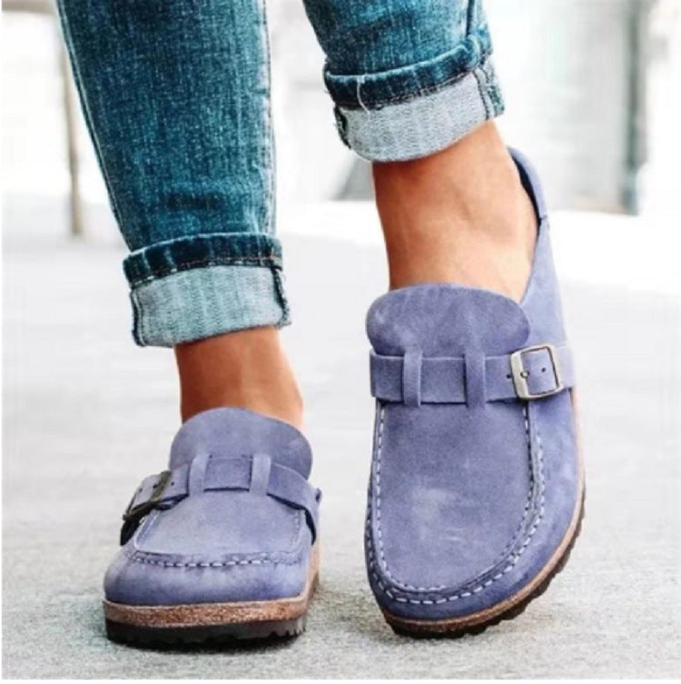 Inès - Mules Orthopédiques Femme à Boucle avec Semelle Ergonomique Style Bohème