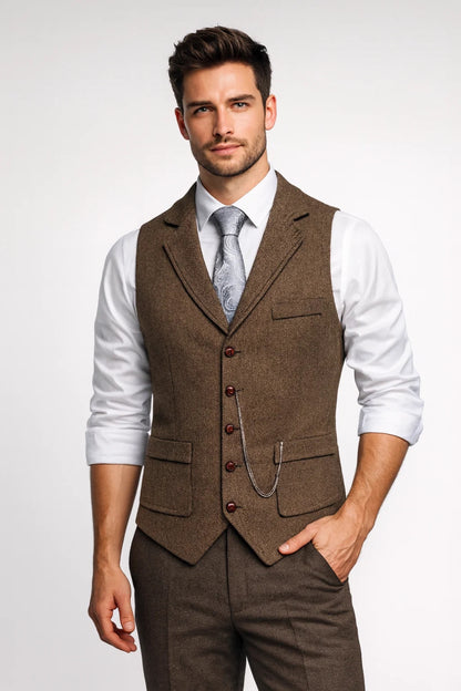 Gilet Homme | Classique | Raffiné pour Mi-Saison