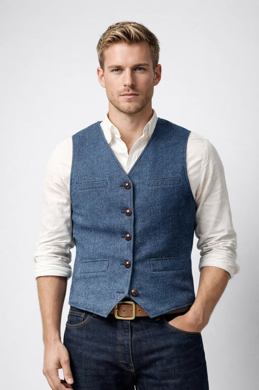 Gilet Homme | tenue élégante & allure formelle | coupe ajustée pour Printemps