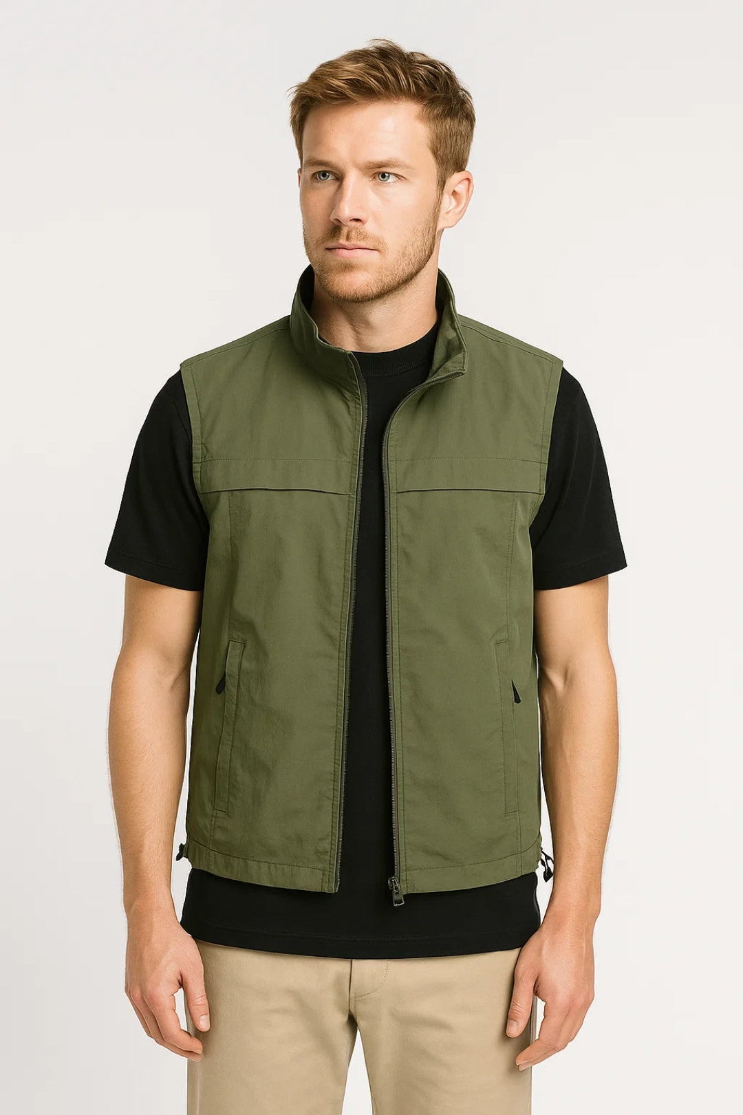 Veste Sans Manches Homme | zippée | chaleur légère pour Mi-Saison