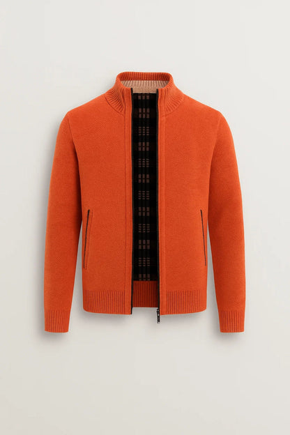 Gilet Zippé Homme | coupe droite | maille texturée pour Mi-Saison