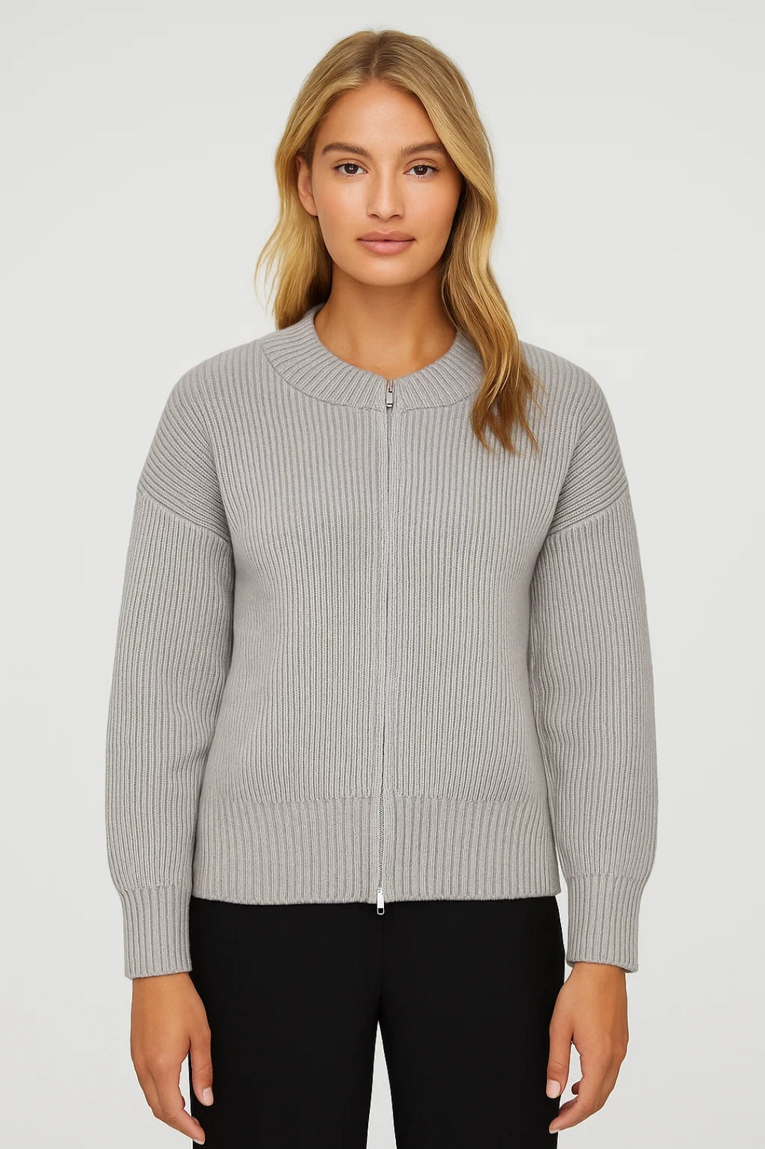 Gilet Zippé Côtelé | Gilet femme | Doux et Minimaliste