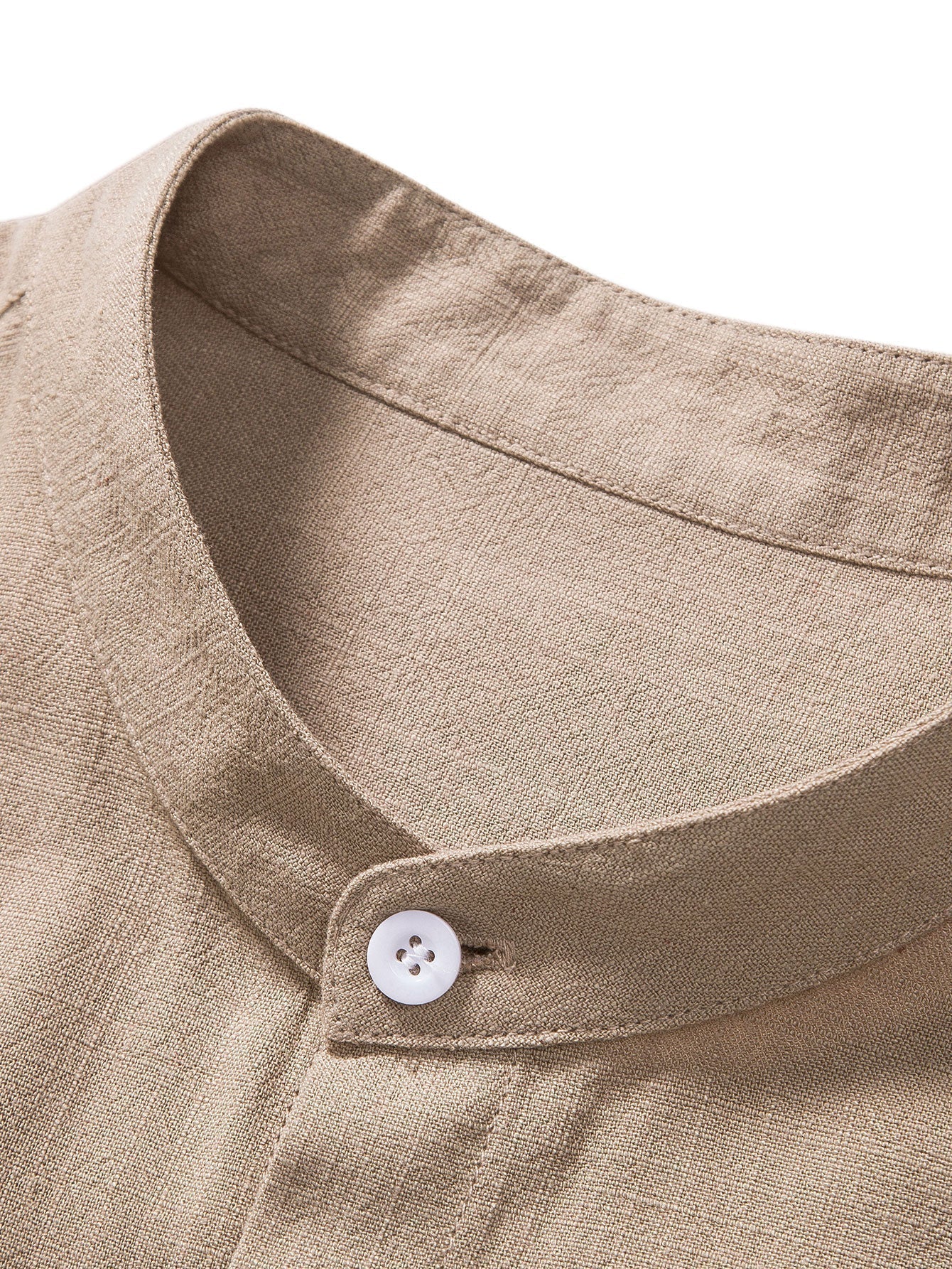 Hugo - Ensemble en Lin 2 Pièces Homme Chemise Manches Courtes et Pantalon Décontracté