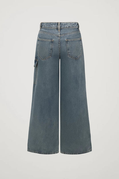 Jean Large à Détails Nœuds | Pantalon taille haute pour femme | Original et Tendance