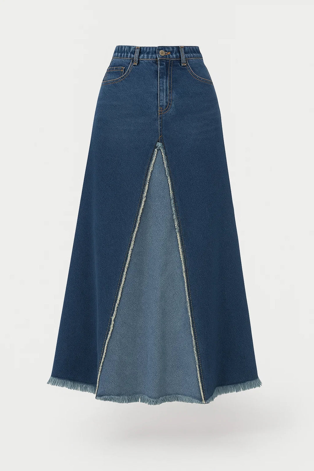 Jupe Femme | long | silhouette évasée et fente structurée pour Mi-Saison