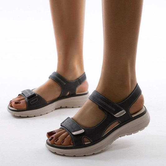 Manon - Sandales Orthopédiques Femme Décontractées avec Scratch et Semelle Sport Confortable