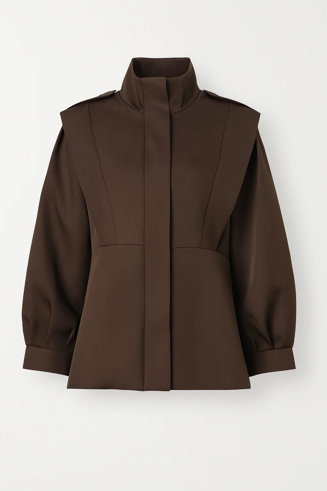 Manteau Court Structuré | Veste à col montant pour femme | Élégant et Contemporain