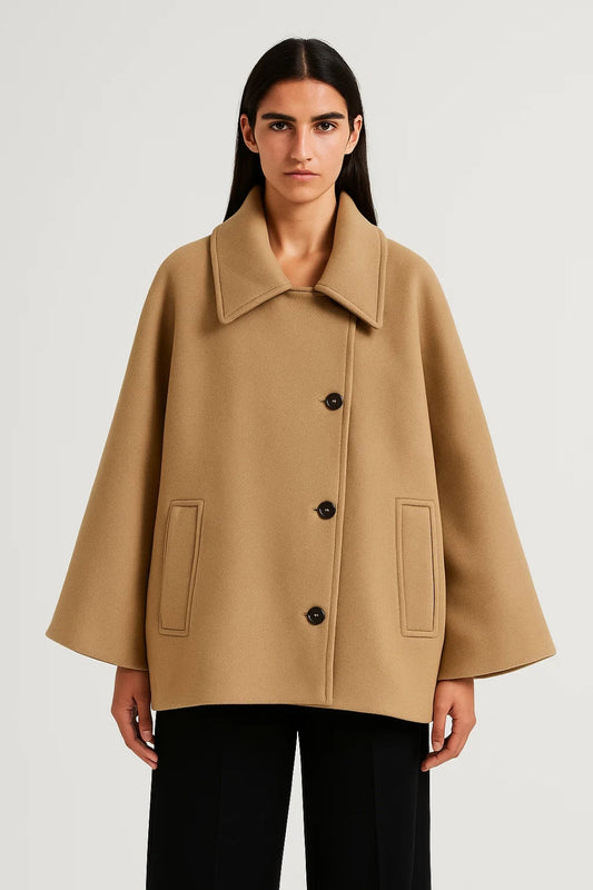 Manteau Court Trapèze | Élégant | Intemporel