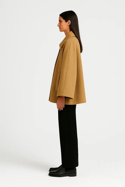 Manteau Court Trapèze | Élégant | Intemporel