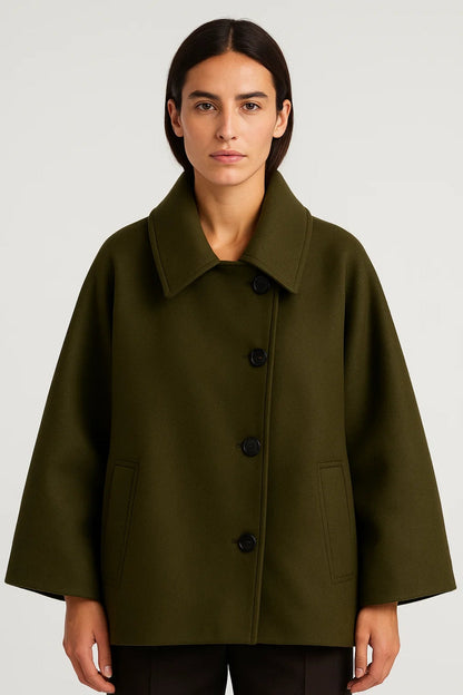 Manteau Court Trapèze | Élégant | Intemporel