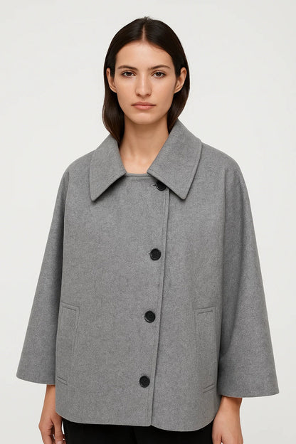 Manteau Court Trapèze | Élégant | Intemporel