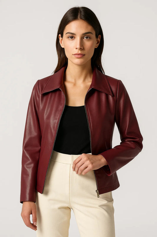 Manteau Court en Similicuir | Moderne et Élégant | Confort au Quotidien