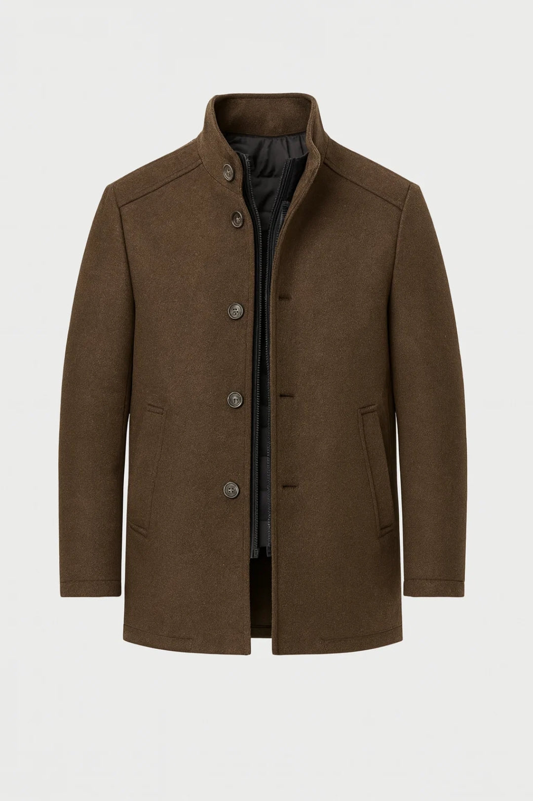 Manteau Homme | zippé boutonné | silhouette chaude pour Hiver
