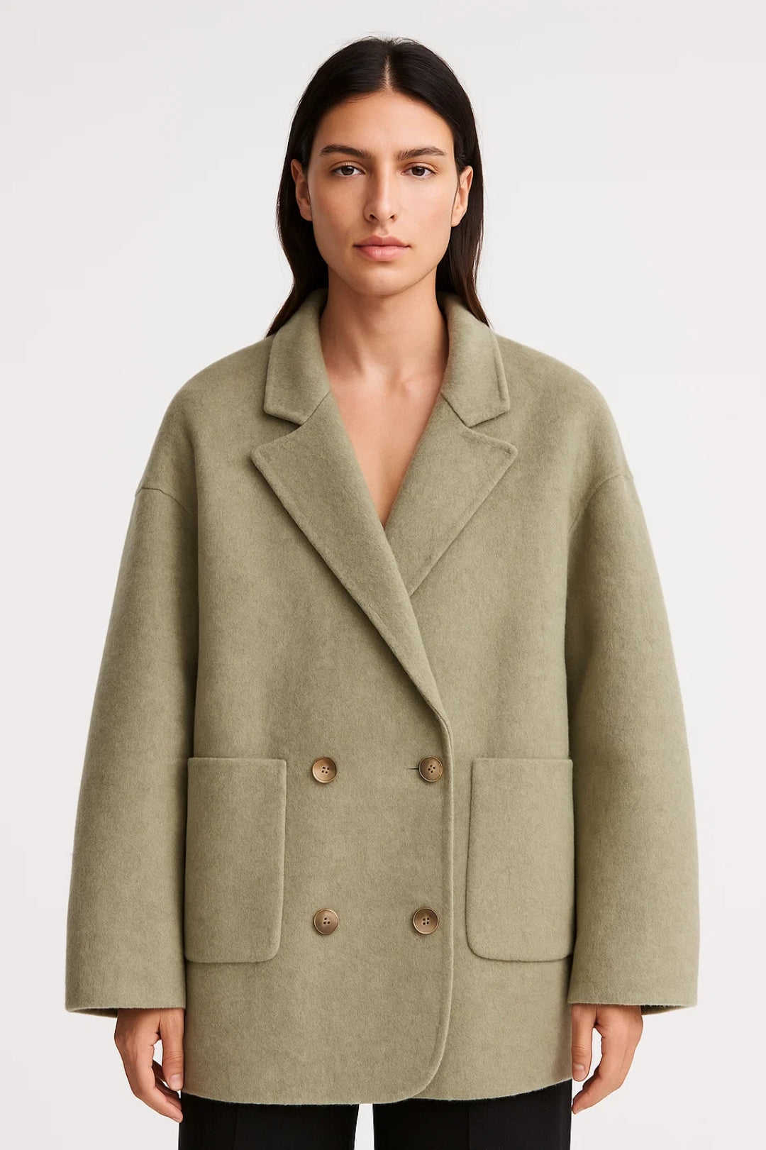 Manteaux | Manteau Long Croisé | Moderne | Élégant