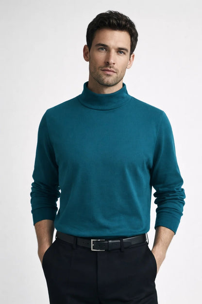 Pull Homme - Col Roulé Coupe Ajustée Fine Maille | Casual