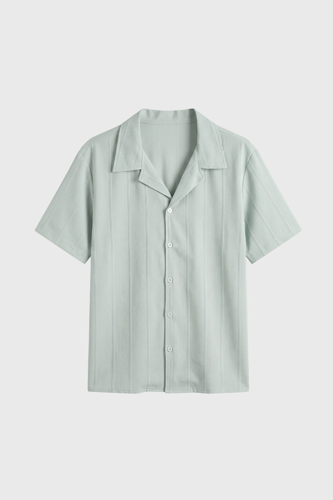 Chemise Homme - Manches Courtes Rayures Verticales | Décontractée