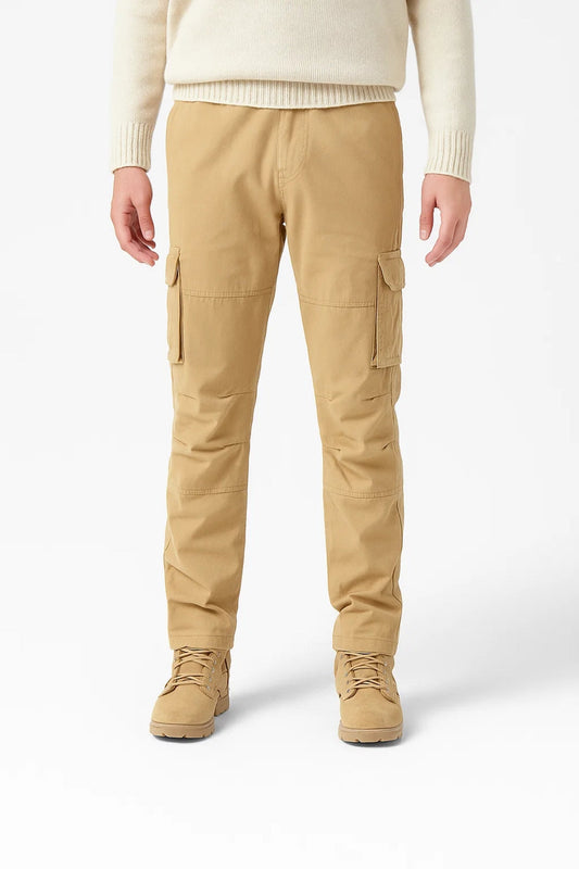 Pantalon Cargo Homme | Coupe Droite Fonctionnelle | Style Utilitaire pour Hiver