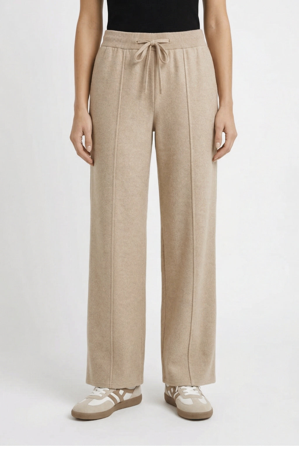 Pantalon Femme - Taille Élastiquée Cordon Jambe Large | Casual