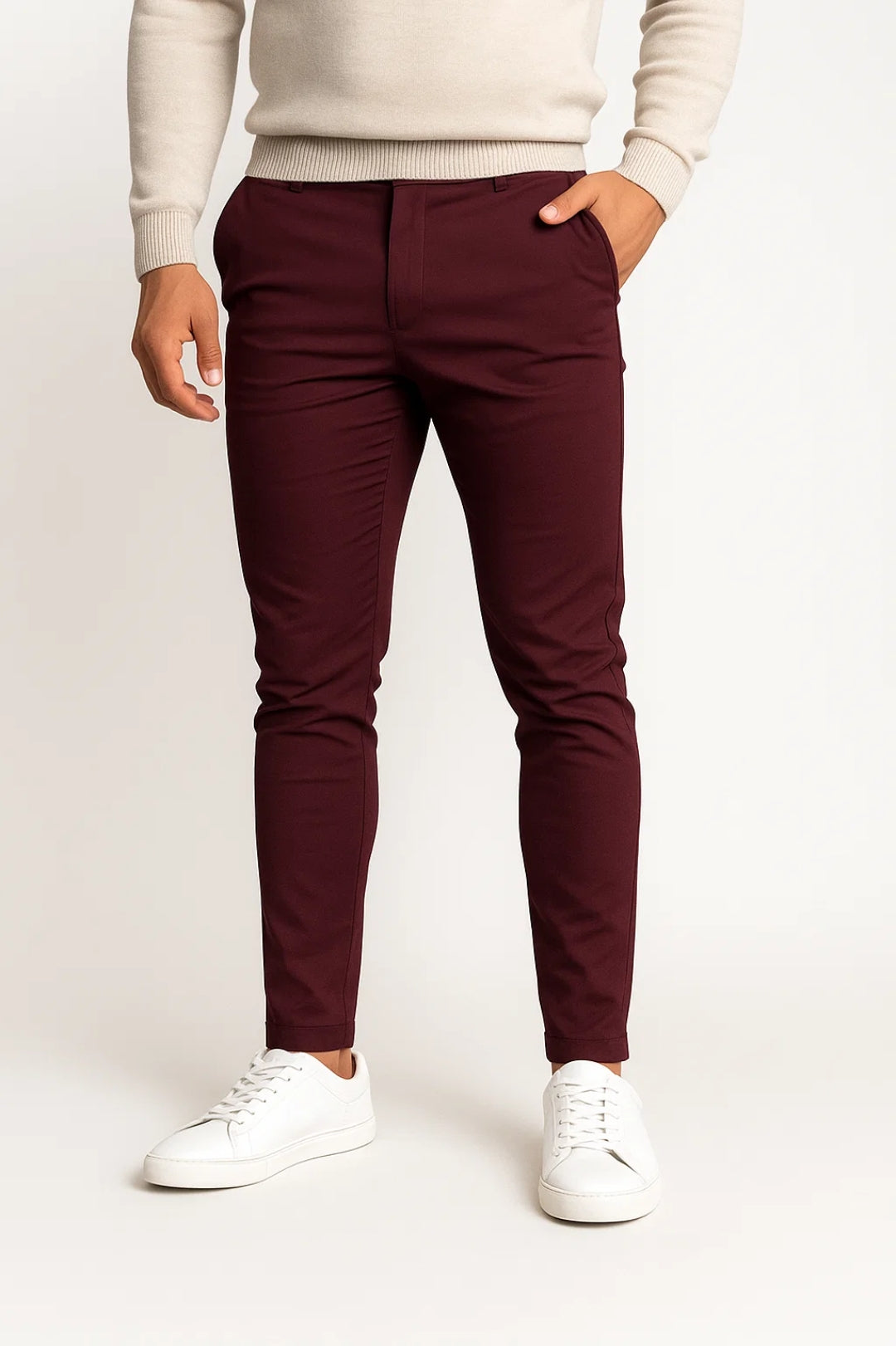 Pantalon Homme | style épuré | silhouette moderne et légère pour Mi-Saison