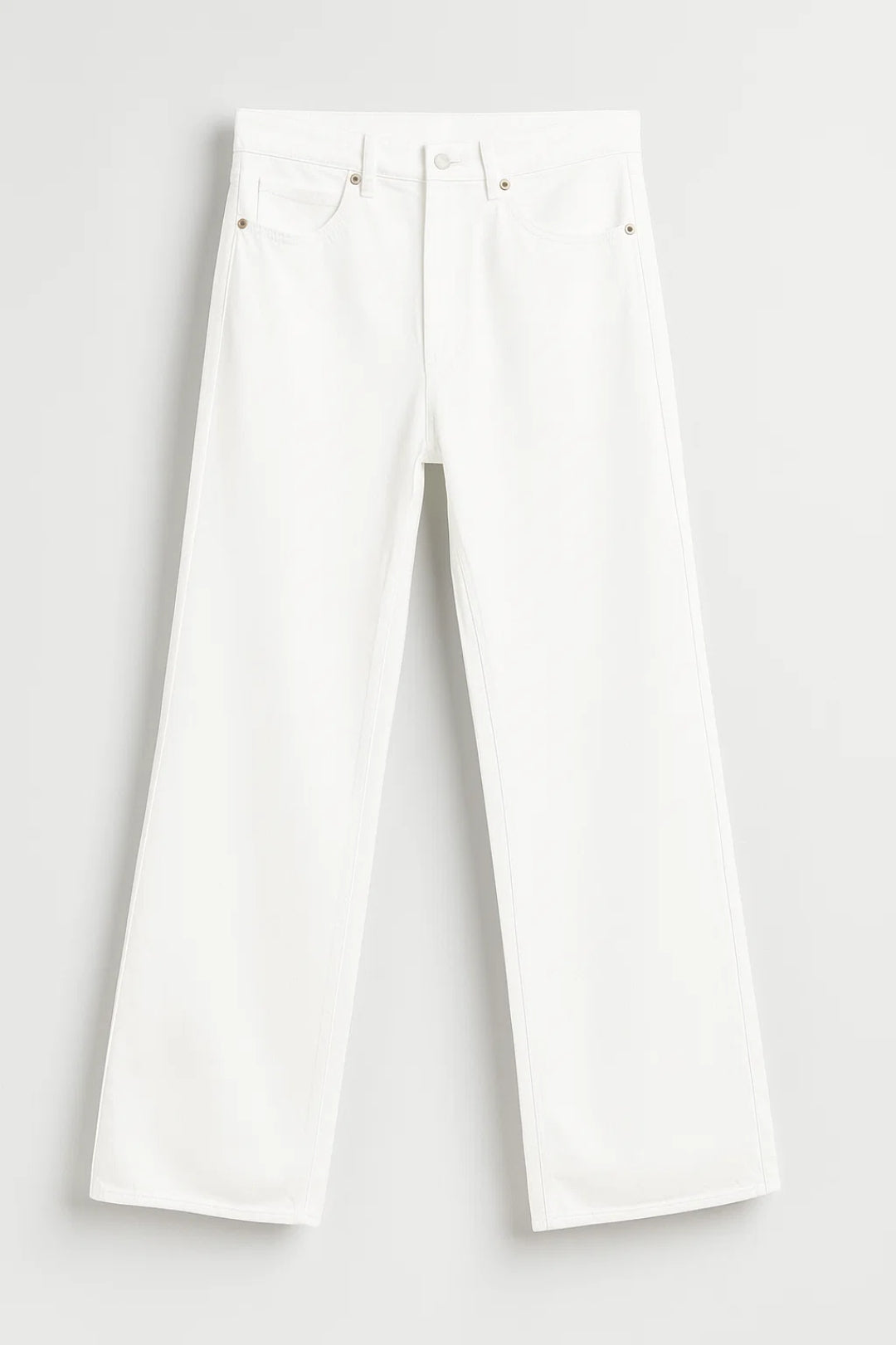 Pantalons Modernes | Jean coupe droite taille haute | Confortable et Polyvalent