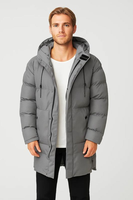 Parka Homme | Longue Matelassée | Chaude, Fonctionnelle et Idéale pour Hiver