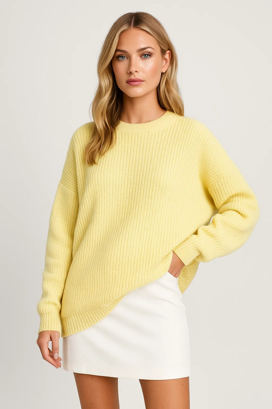 Pull Côtelé Décontracté | Pull femme | Doux et Polyvalent