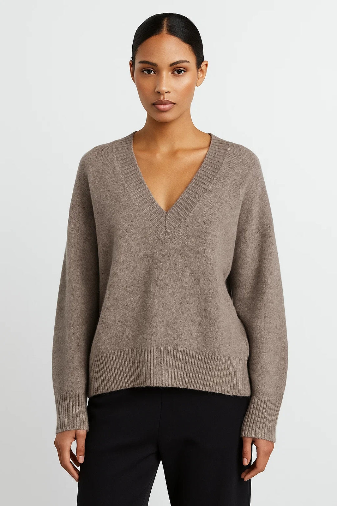 Pull Col V Décontracté | Pull Femme | Doux et Intemporel