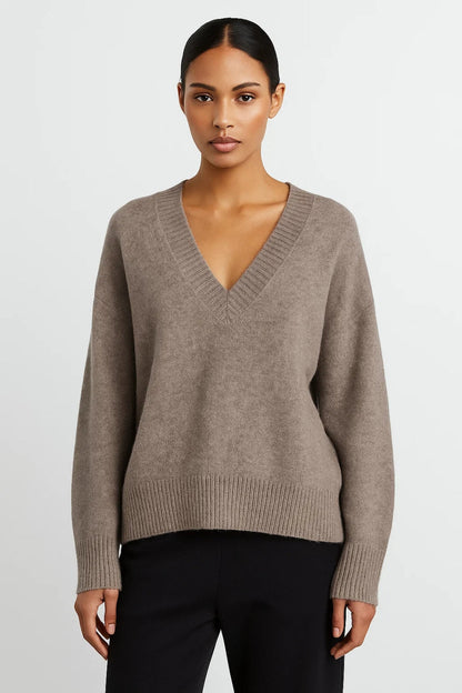 Pull Col V Décontracté | Pull Femme | Doux et Intemporel