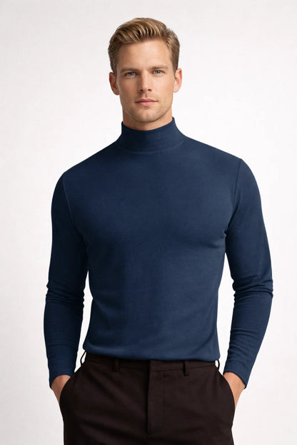 Pull col roulé Homme | élégant & classique | maille ajustée pour Hiver