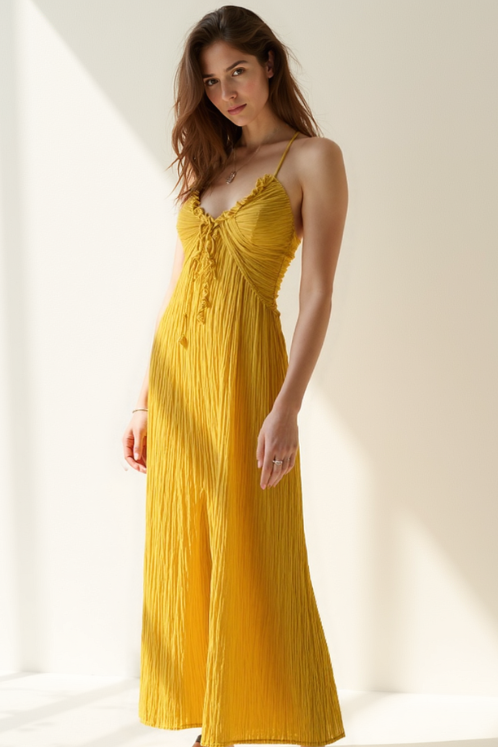 Robe Longue Femme | Bretelles Fines | Fluide et Bohème