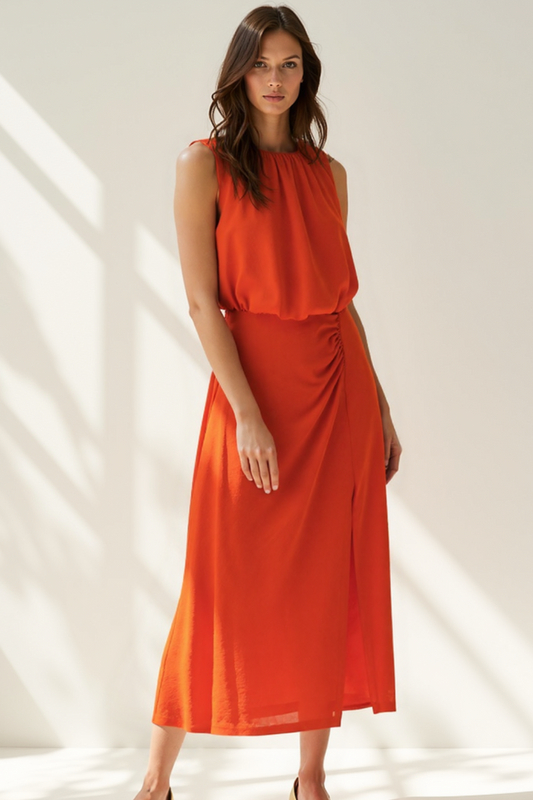 Robe Longue Femme | Fluide et Estivale | Taille Élastique Moderne