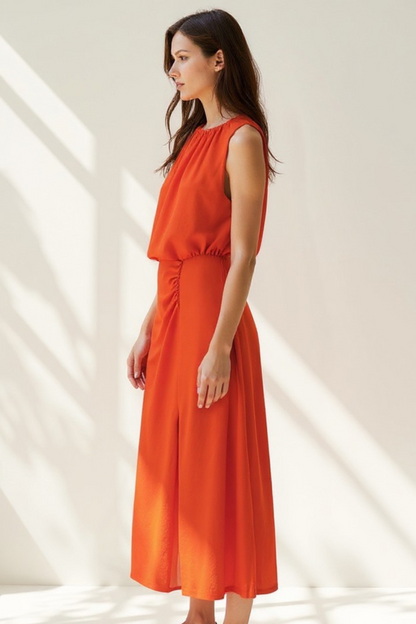 Robe Longue Femme | Fluide et Estivale | Taille Élastique Moderne