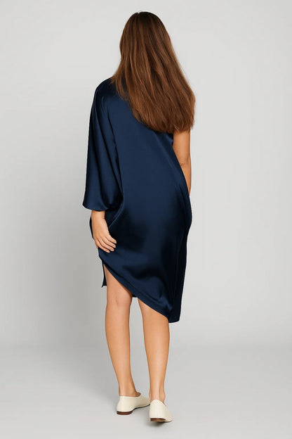 Robe Asymétrique à Une Manche | Robe de Soirée Fluide | Élégante et Moderne