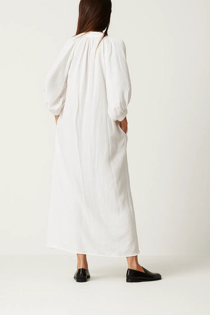 Robe Chemise Décontractée | Robe longue boutonnée | Légère et Polyvalente