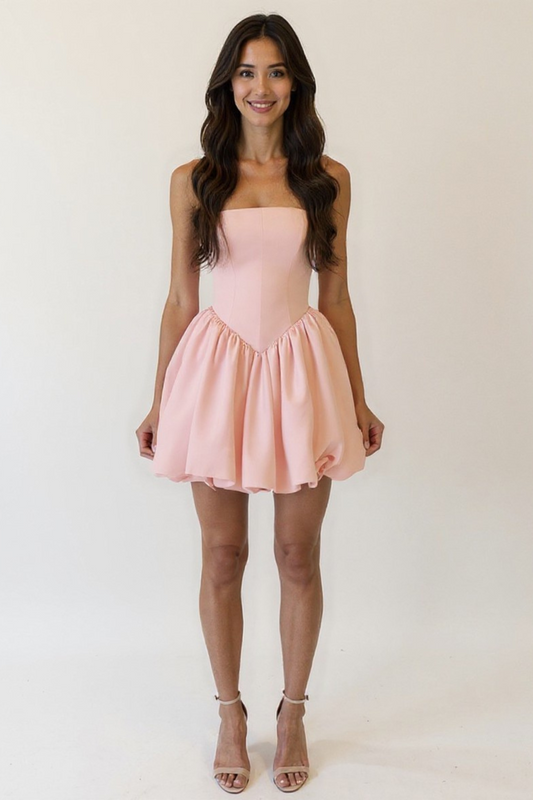 Robe Courte Bustier Femme | Volume Élégant | Style Féminin