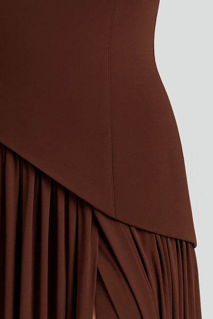 Robe Fendue Élégante | Robe de Soirée Longue | Légère et Respirante