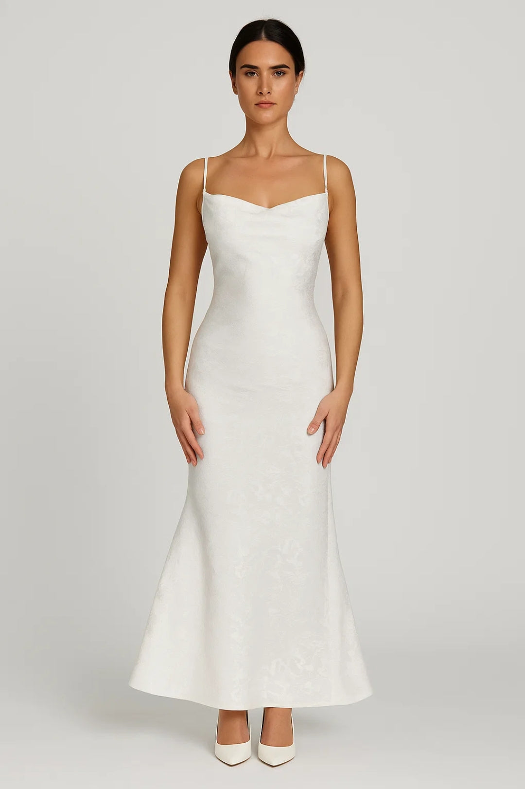 Robe Longue Ajustée | Robe Élégante à Fines Bretelles | Légère et Respirante