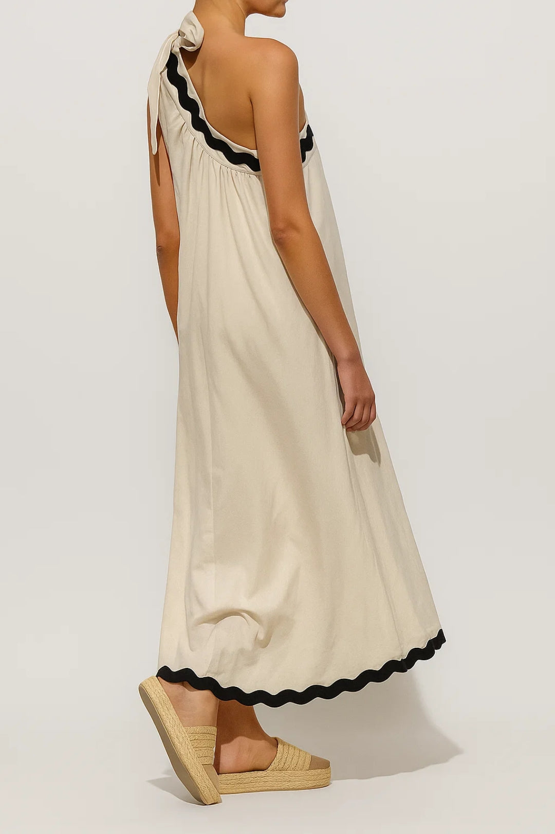 Robe Longue Asymétrique | Robe à Une Épaule Femme | Légère et Respirante