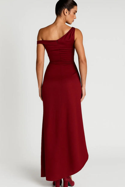 Robe Longue Asymétrique | Robe de Soirée Élégante | Légère et Respirante