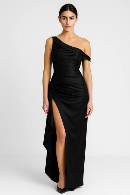 Robe Longue Asymétrique | Robe de Soirée Élégante | Légère et Respirante