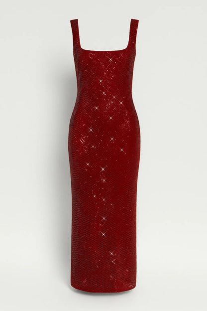 Robe Longue Brillante | Robe de Soirée Ajustée | Légère et Respirante