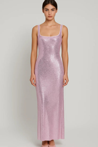 Robe Longue Brillante | Robe de Soirée Ajustée | Légère et Respirante