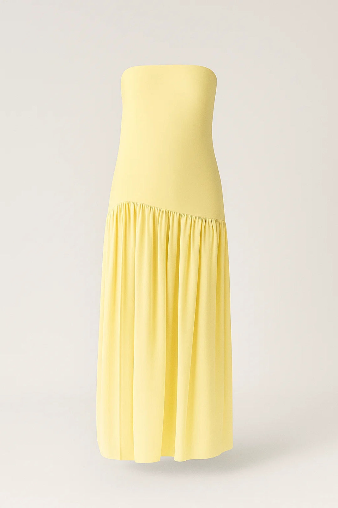 Robe Longue Bustier | Sans Bretelles | Tissu Fluide