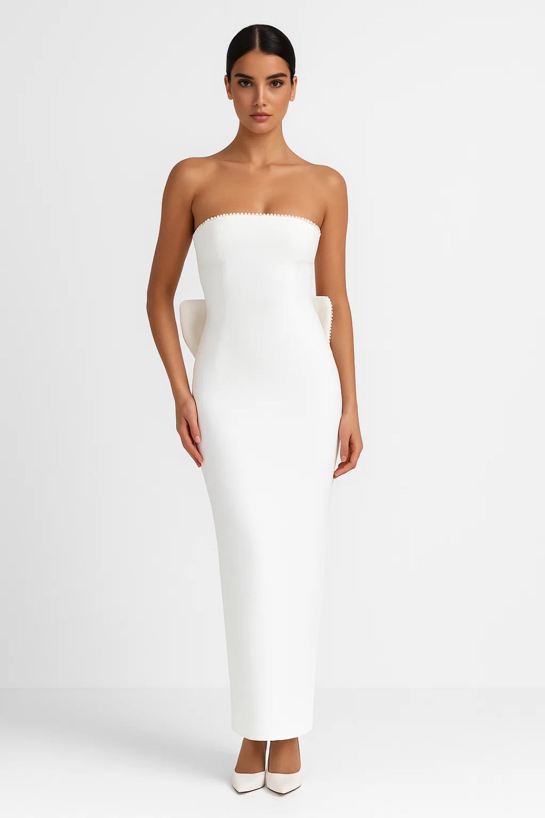 Robe Longue Bustier | Robe de Soirée Épurée | Légère et Respirante