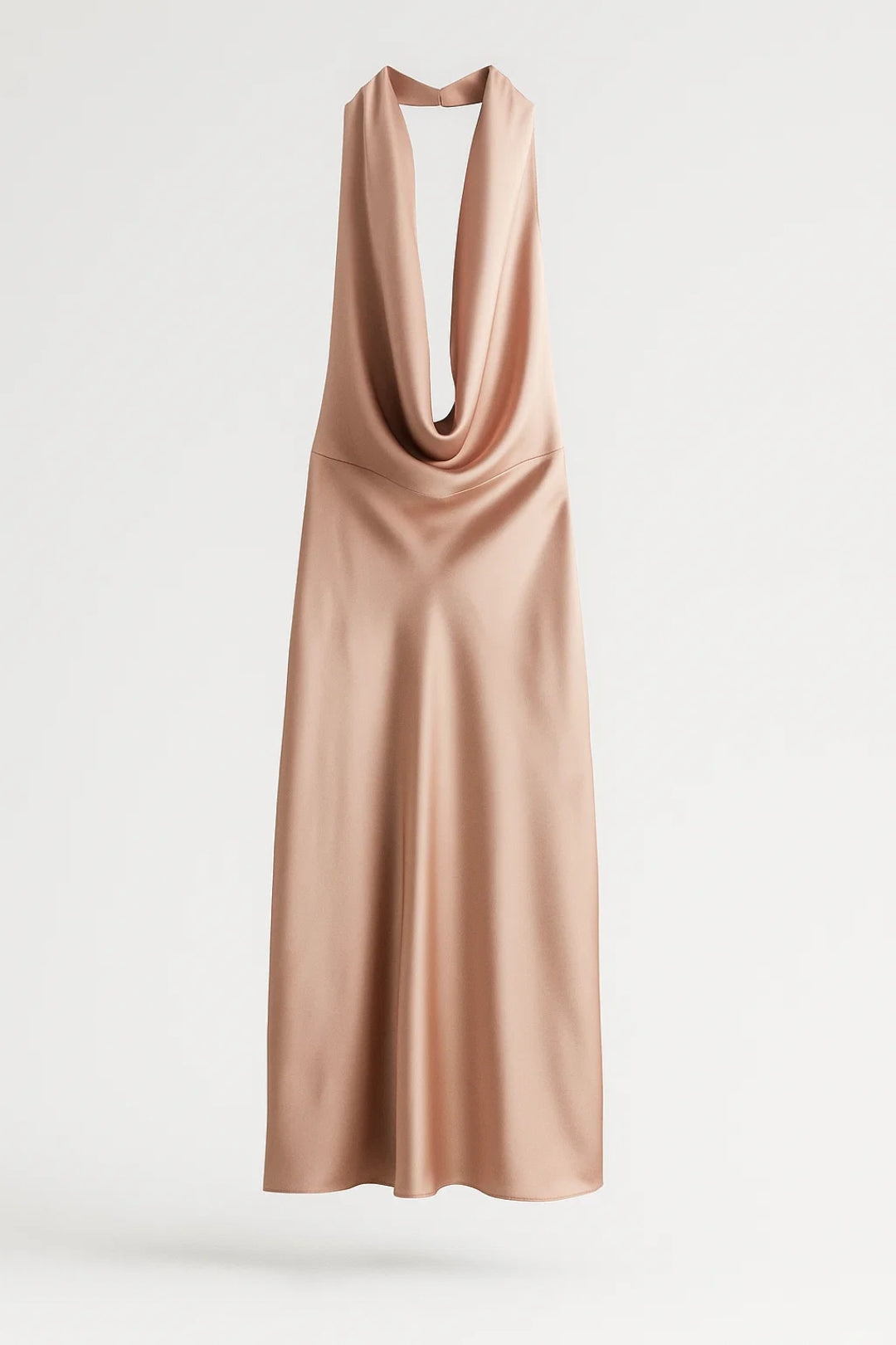 Robe Maxi Femme - Halter Col Bénitier Dos Nu | Élégante