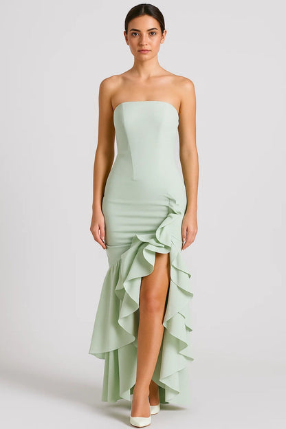 Robe Longue à Volants | Robe de Soirée Élégante | Légère et Respirante