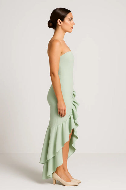 Robe Longue à Volants | Robe de Soirée Élégante | Légère et Respirante