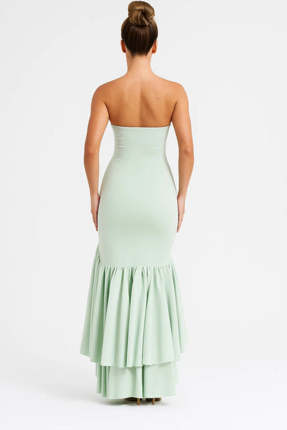 Robe Longue à Volants | Robe de Soirée Élégante | Légère et Respirante