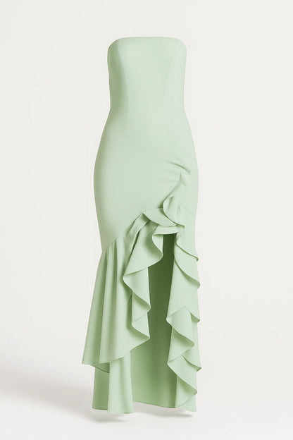 Robe Longue à Volants | Robe de Soirée Élégante | Légère et Respirante