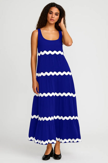 Robe Longue Volumineuse | Robe Sans Manches Décontractée | Légère et Respirante